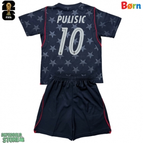 Forente stater Christian Pulisic #10 Replika Babytøj Udebanesæt Børn VM 2026 Kortærmet (+ Korte bukser)